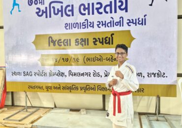 Nachiketa Karate Star Secures 3rd Rank at SGFI District Level