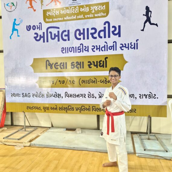 Nachiketa Karate Star Secures 3rd Rank at SGFI District Level