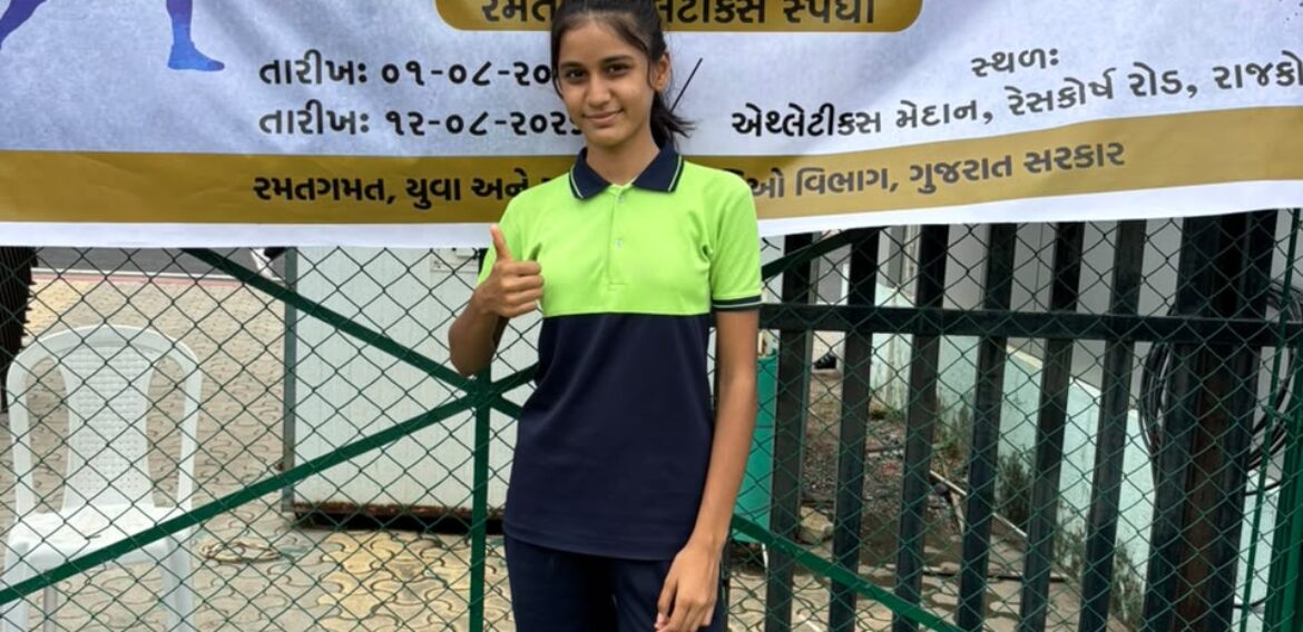 Nachiketa Athlete Excels in U-14 Long Jump at SGFI Zone Level