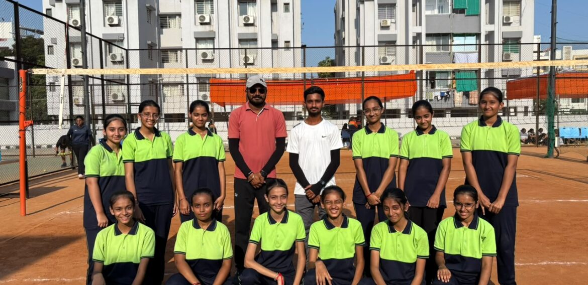 Nachiketa Girls Shine with 2nd Position in U-17 Volleyball in Khel Mahakumbh