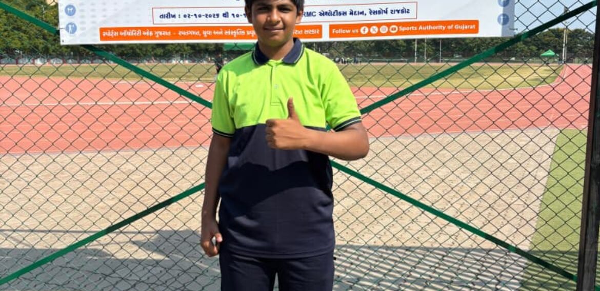 Nachiketa Athlete Wins Gold in U-14 Shot Put